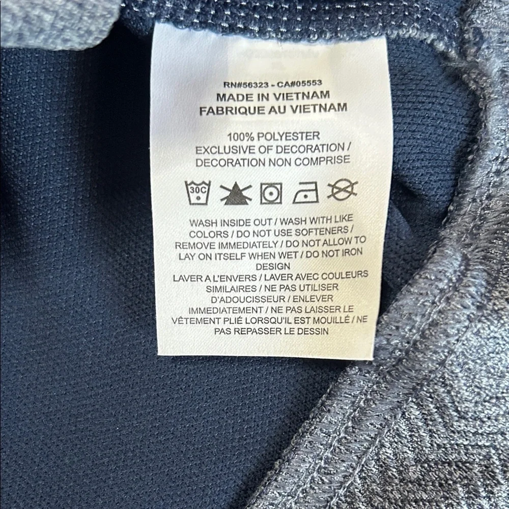 Nike Men's Blue Heather Zip-Up Sweater
